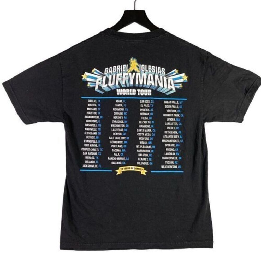 Gabriel Iglesias‎ World Tour Shirt 20 Years Comedy Concert Unisex Medium Fluffy